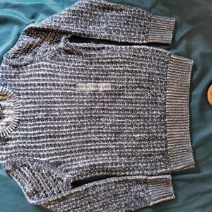 Nautica Men's Blue and White Sweater